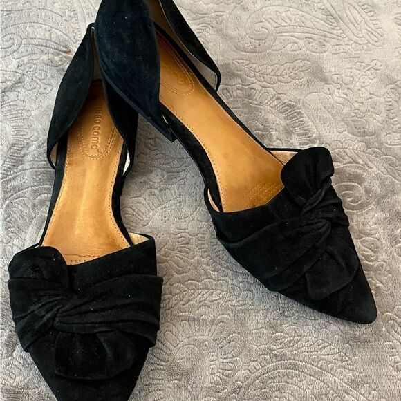 Corso Como Shoes - Corso Como Black Pointed-Toe Flats with Bow